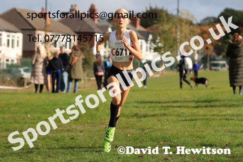 Girls Under-16s 2026 Northern Cross Country Relays, Graves Park, Sheffield. Photo: David T. Hewitson/Sports for All Pics